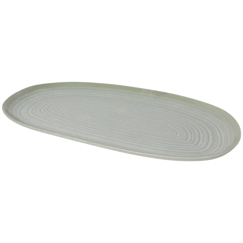 Oval Platter Aquarius Sage 15&quot;