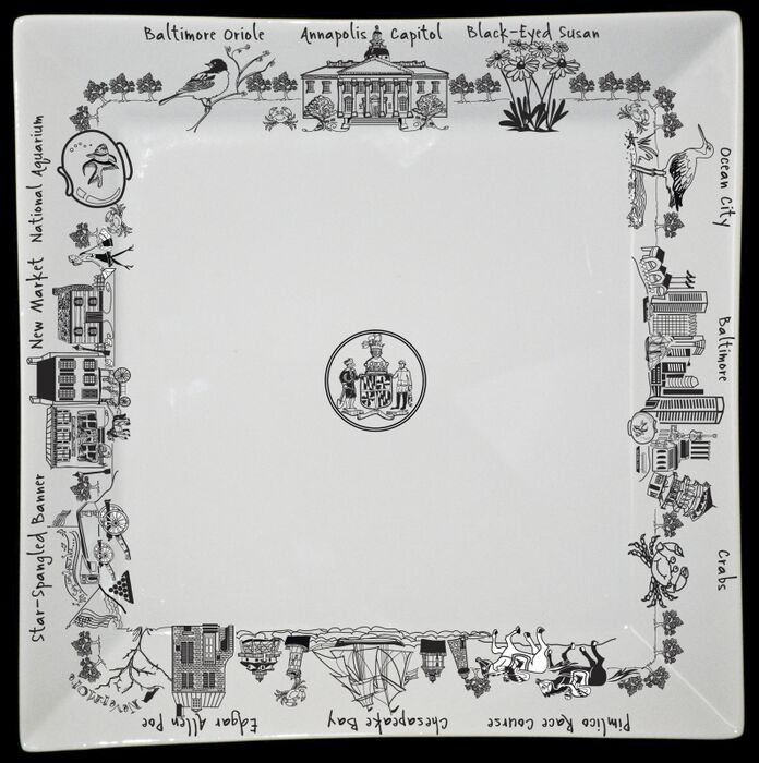 Maryland Large Square Plate