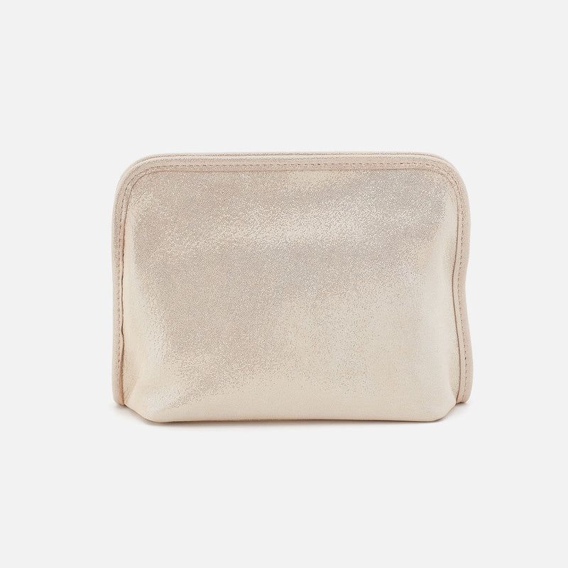 HOBO Beauty Cosmetic Pouch In Sand Shimmer