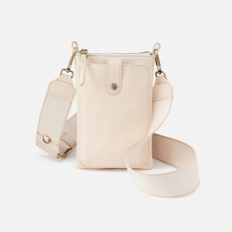 HOBO Cass Phone Crossbody Bag In Cream