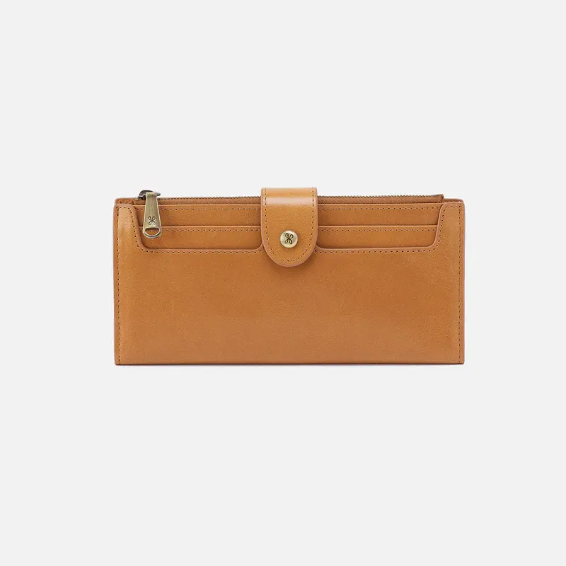 HOBO Dunn Continental Wallet In Natural