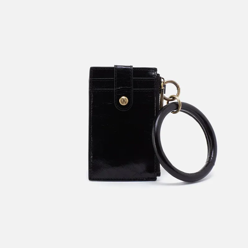 HOBO Ring Credit Card Wristlet In Black