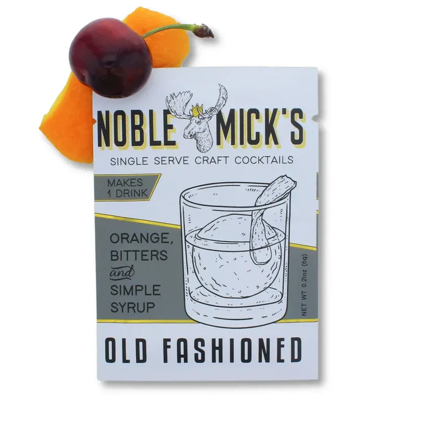 Noble Micks Single Serve Craft Cocktail Old Fashoined .21oz