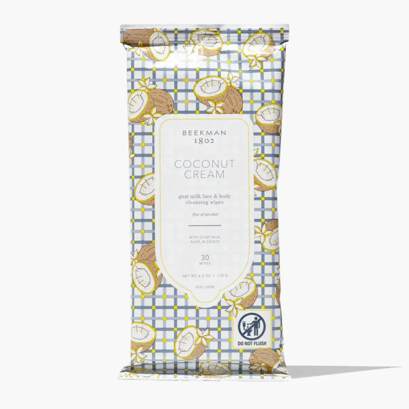 Beekman Coconut Cream Face Wipes