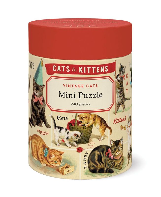 Vintage Cats 240 Piece Vintage Mini Puzzle