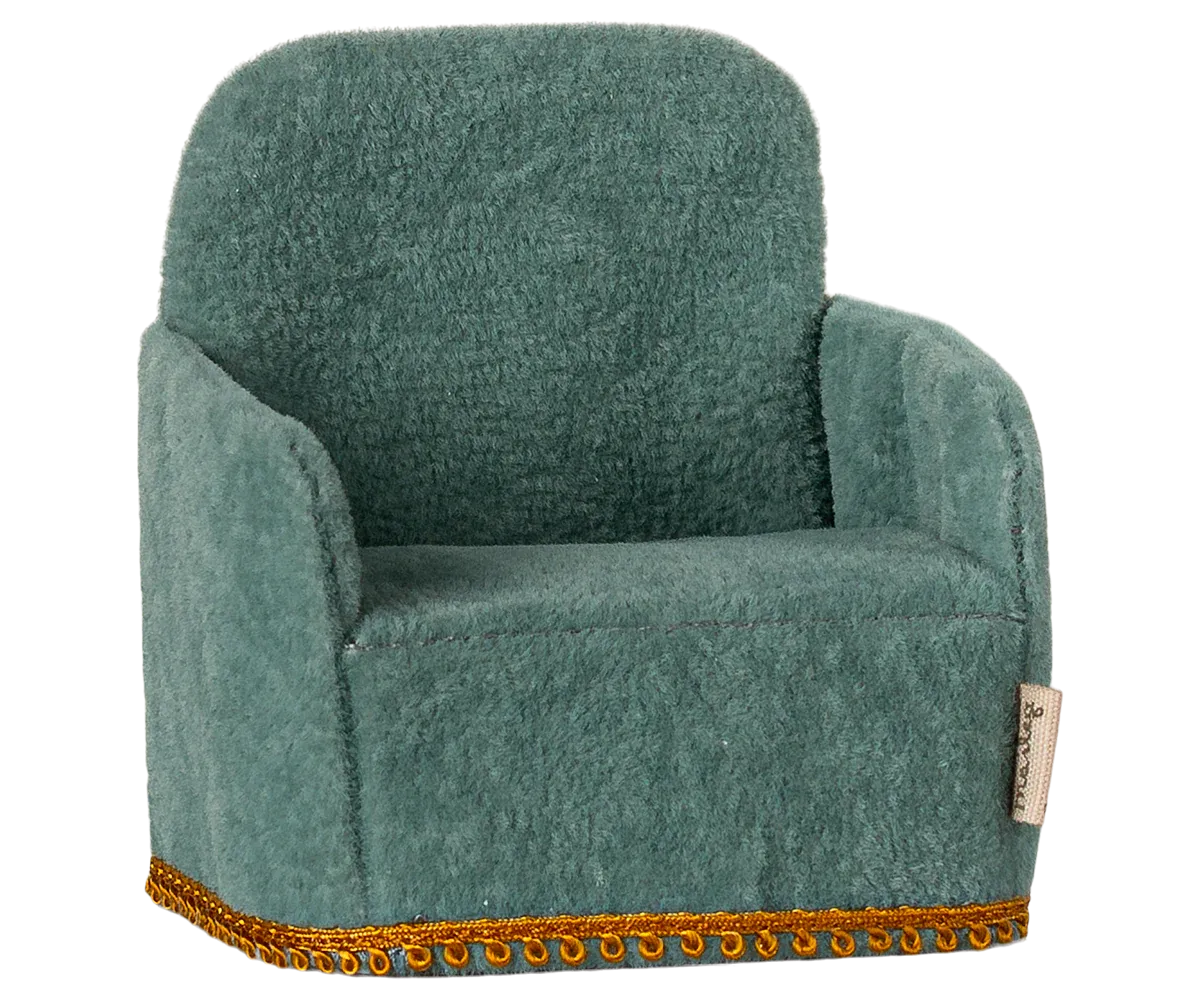 Maileg Mouse Folding Chair In Mint