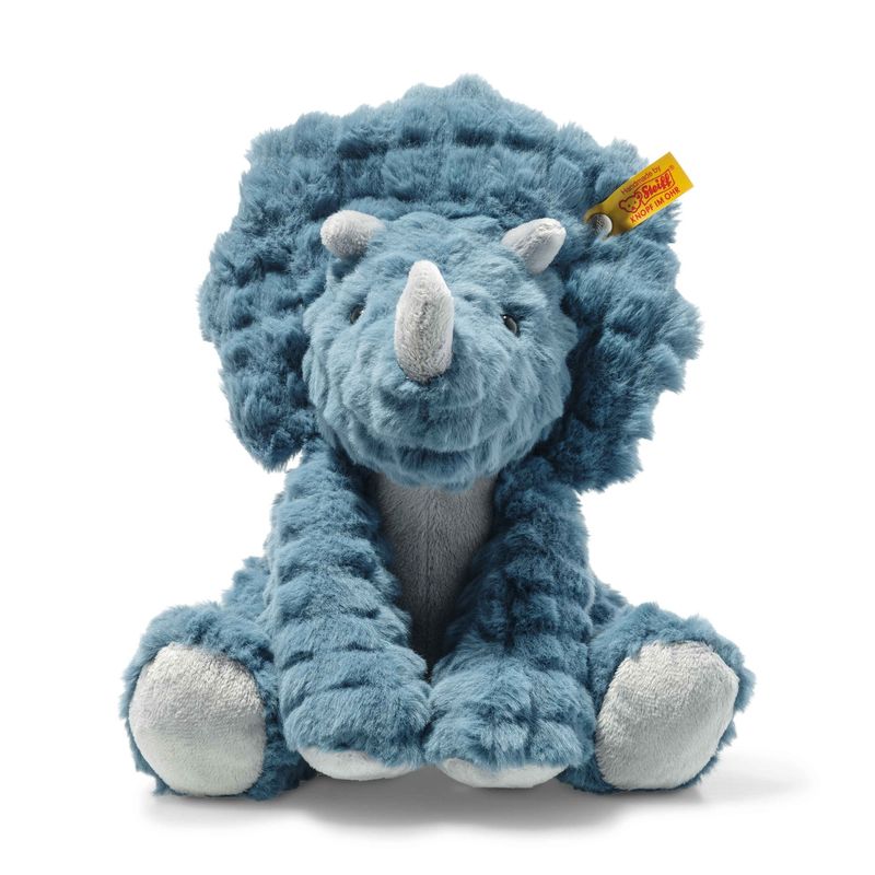 Steiff Dixi Triceratops Petrol Sitting Plush Toy