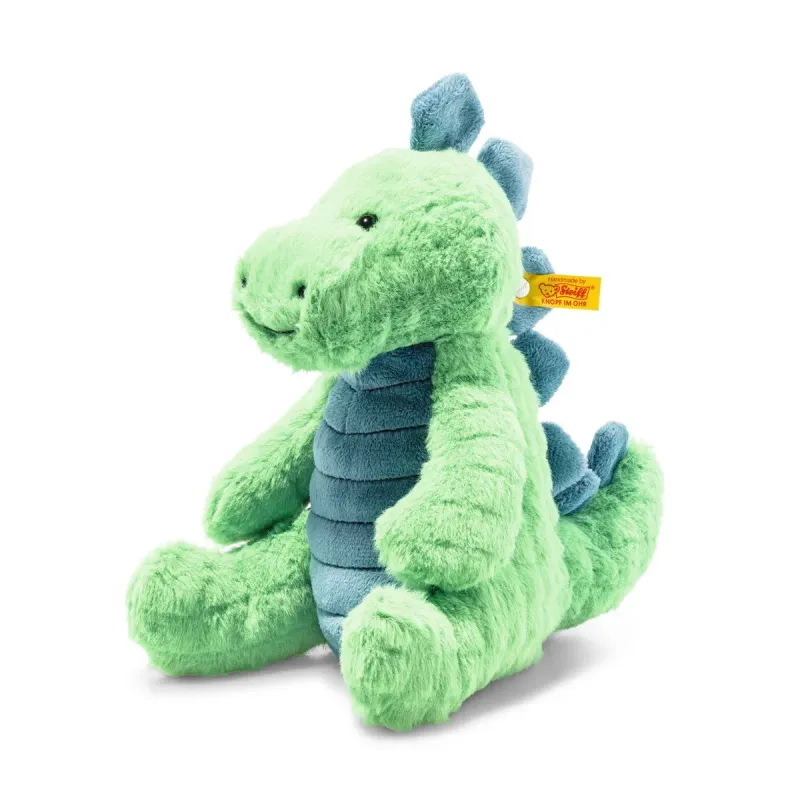Steiff Spott Stegosaurus Green Petrol Sitting Plush Toy