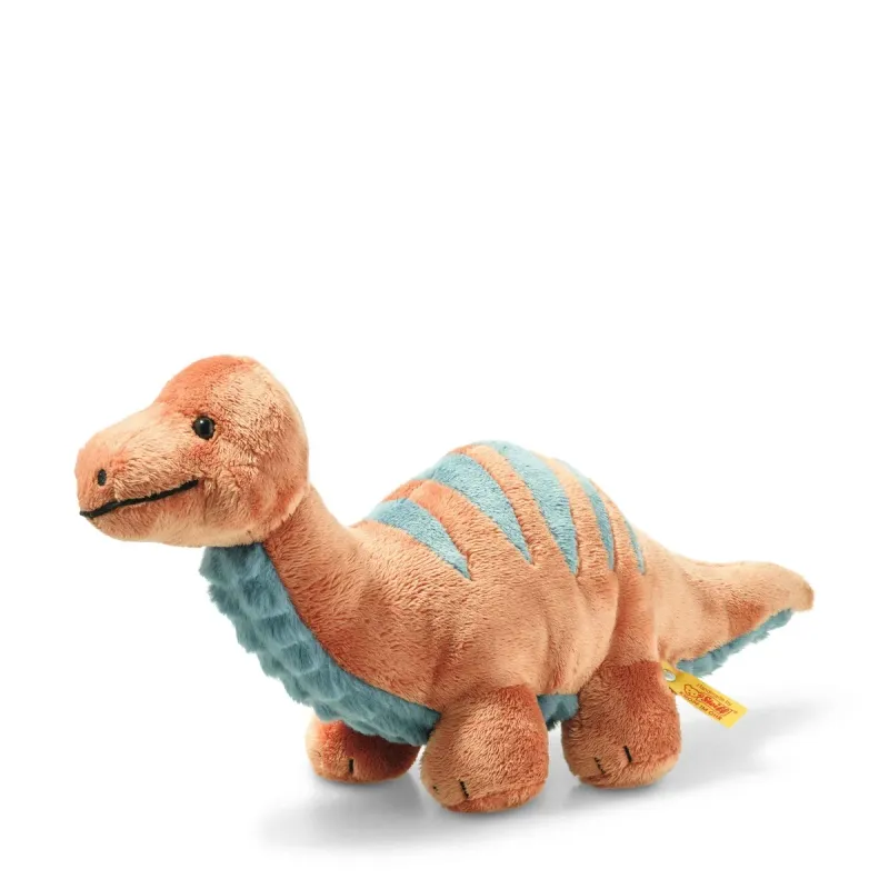Steiff Bronko Brontosaurus Dark Orange Plush Toy