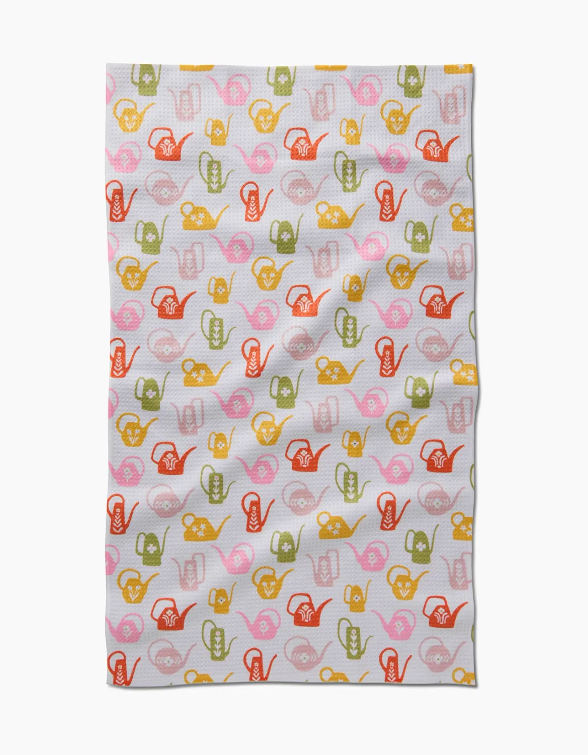 Geometry Tea Towel Retro Watering Cans