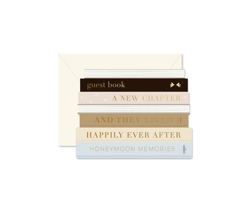 Card Wedding Books Die Cut
