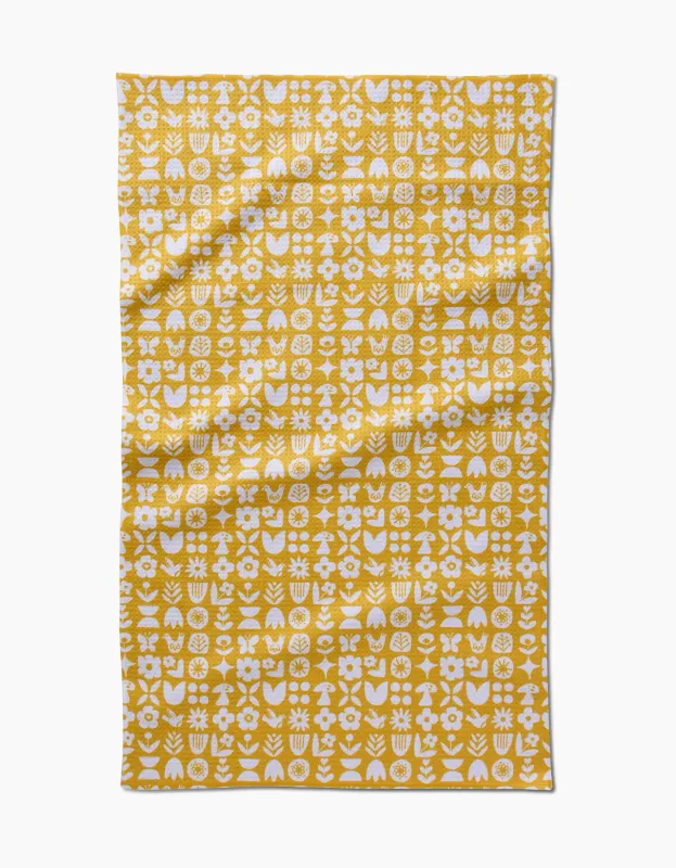 Geometry Tea Towel Scandi Spring