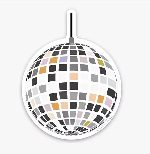 Sticker Vinyl Disco Ball