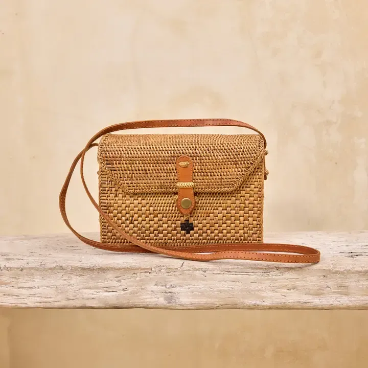 Handwoven Rectangle Box Crossbody