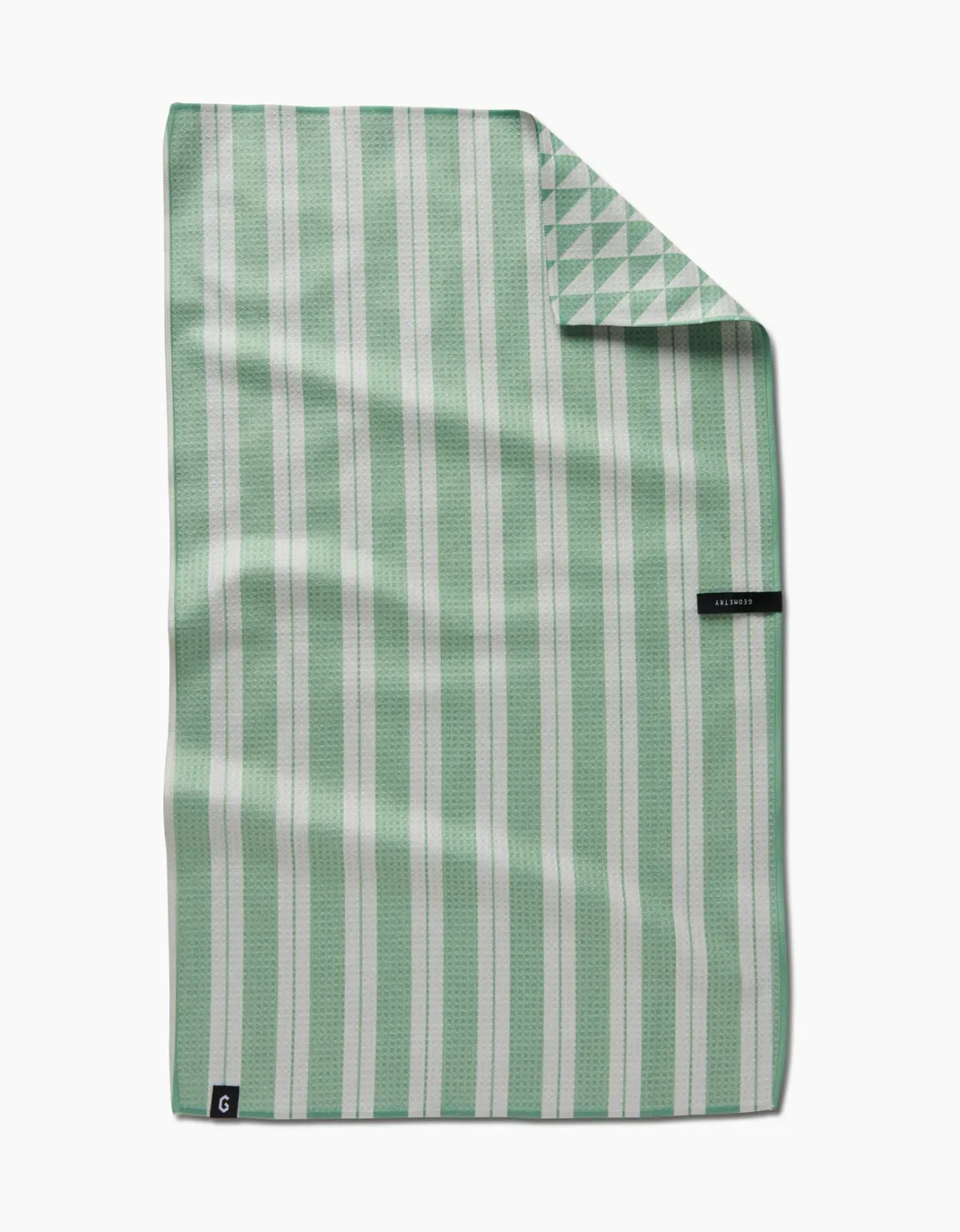 Geometry Double Sided Tea Towel Pistachio