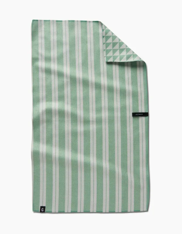 Geometry Double Sided Tea Towel Pistachio