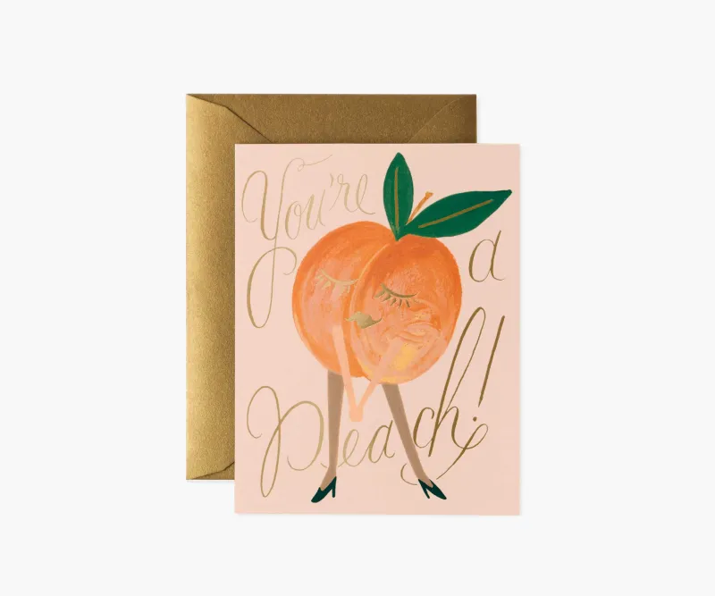 Rifle Paper Co. Card You're A Peach