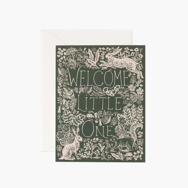 Rifle Paper Co. Card Fable Welcome Little One