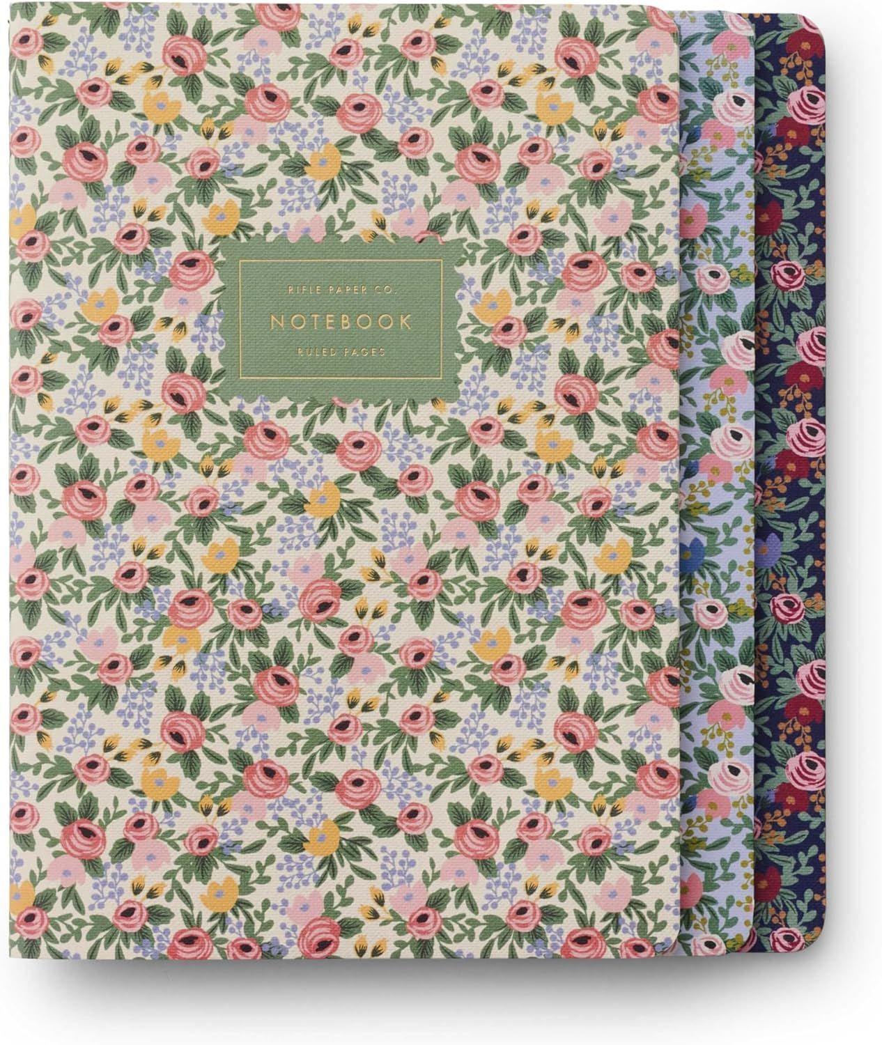 Rifle Paper Co. Notebooks Assorted Set Of 3 Rosa