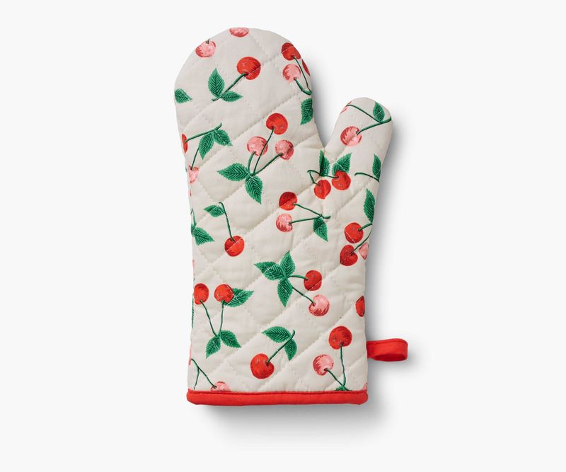 Rifle Paper Co. Oven Mitt Cherries