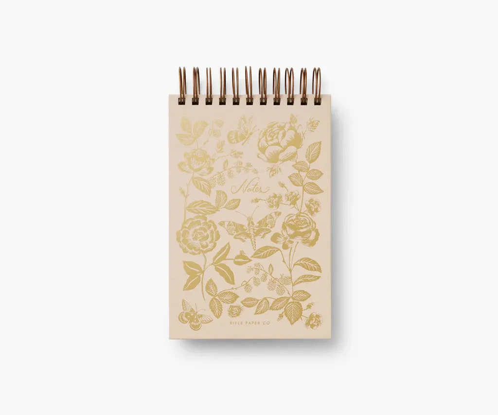 Rifle Paper Co. Desktop Spiral Notepad English Rose