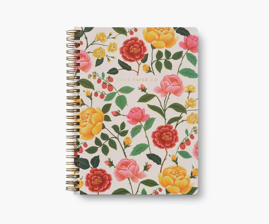 Rifle Paper Co. Spiral Notebook Roses