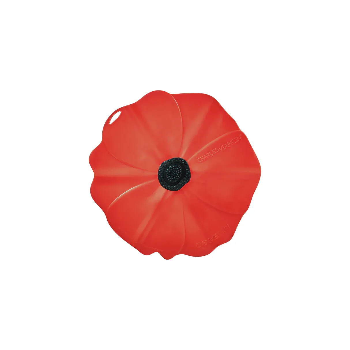 Airtight Lid Poppy 6&quot; Red