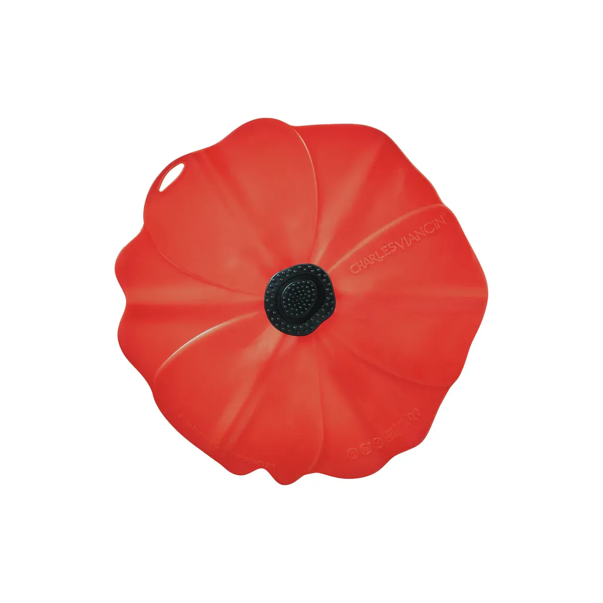 Airtight Lid Poppy 8&quot; Red