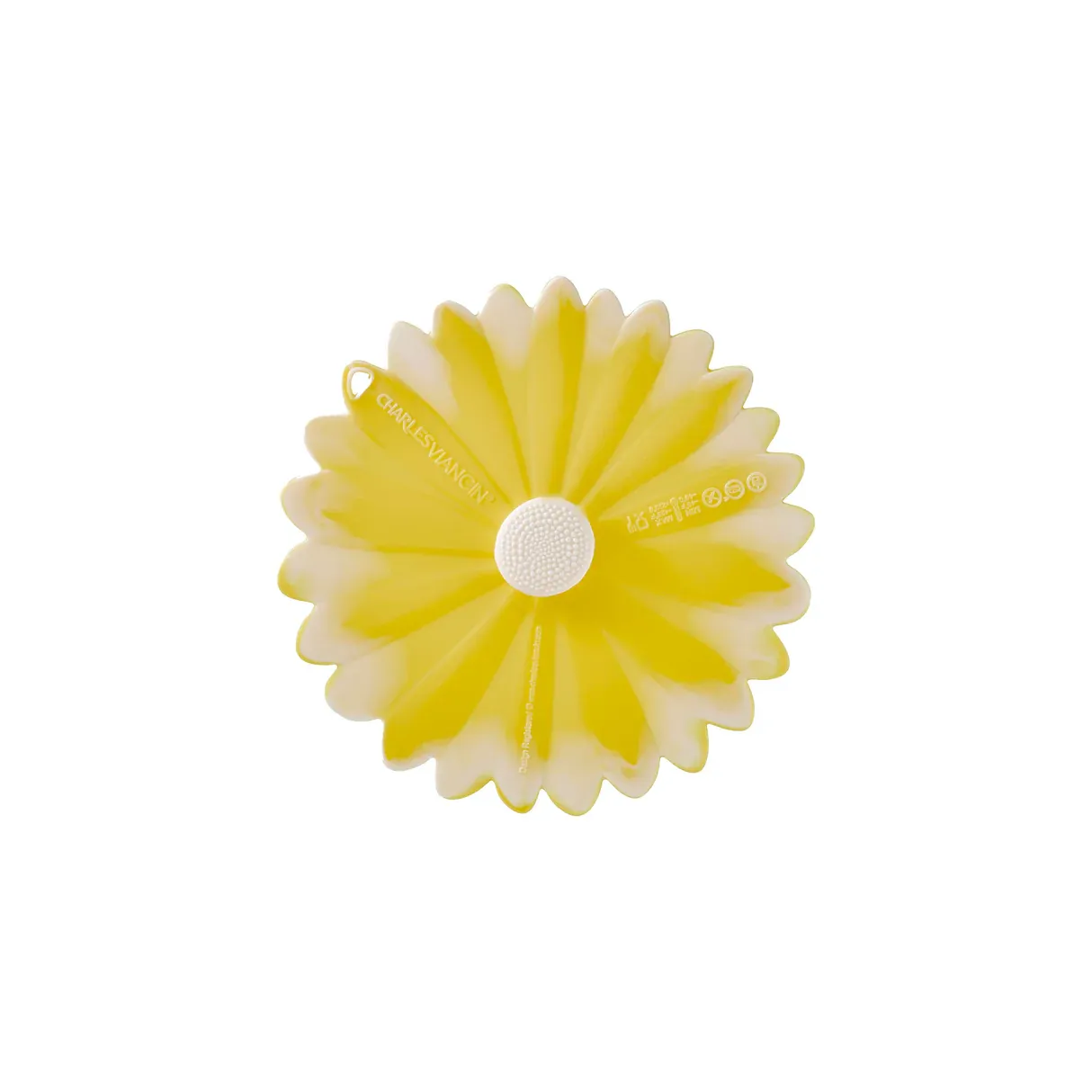 Airtight Lid Daisy 6" Yellow