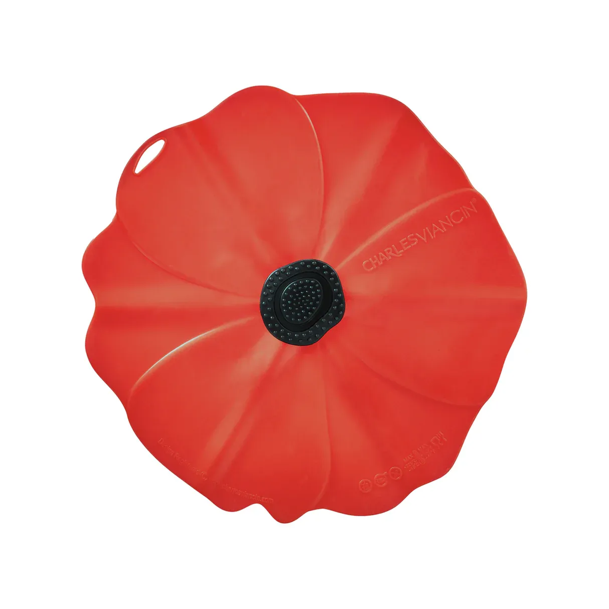 Airtight Lid Poppy 9&quot; Red