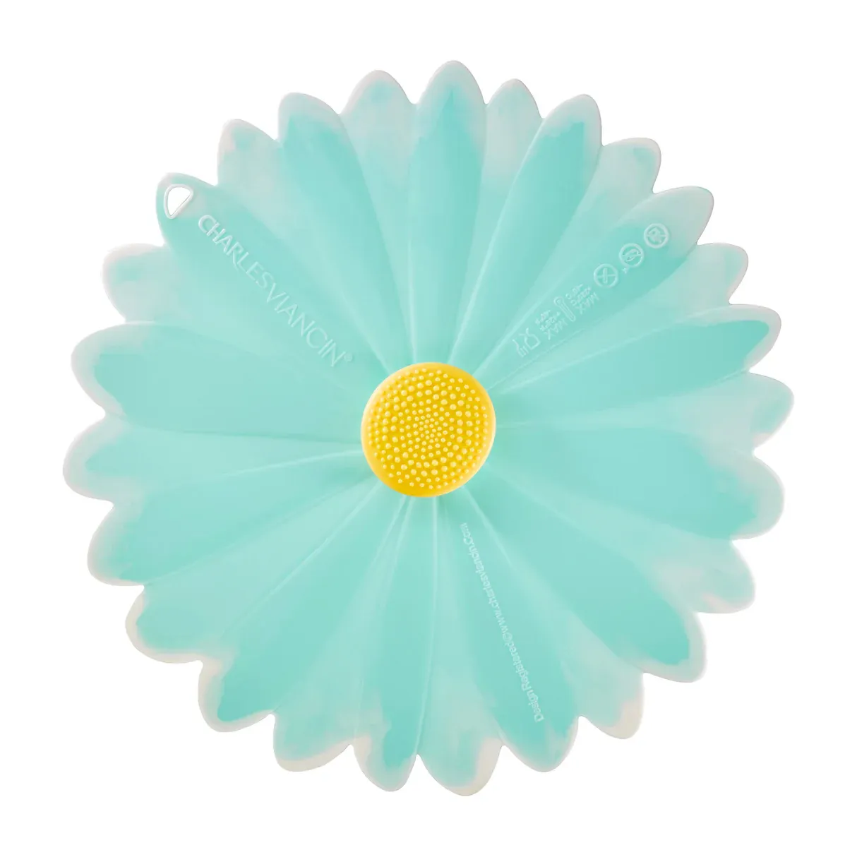 Airtight Lid Daisy 11&quot; Aqua