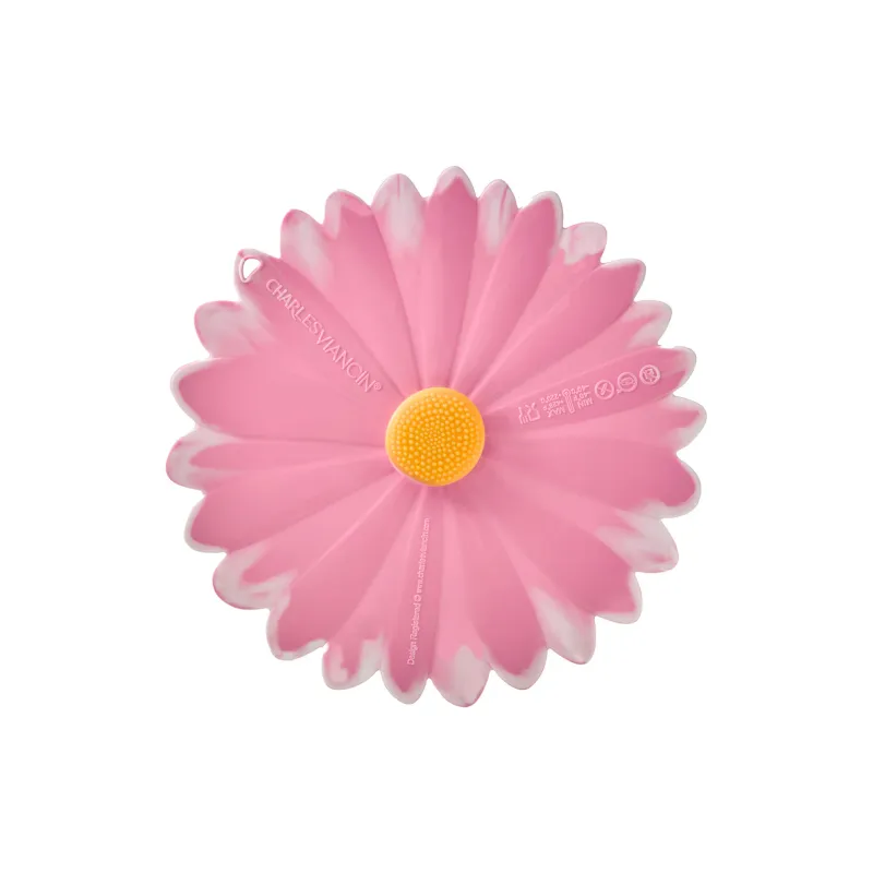 Airtight Lid Daisy 8&quot; Pink