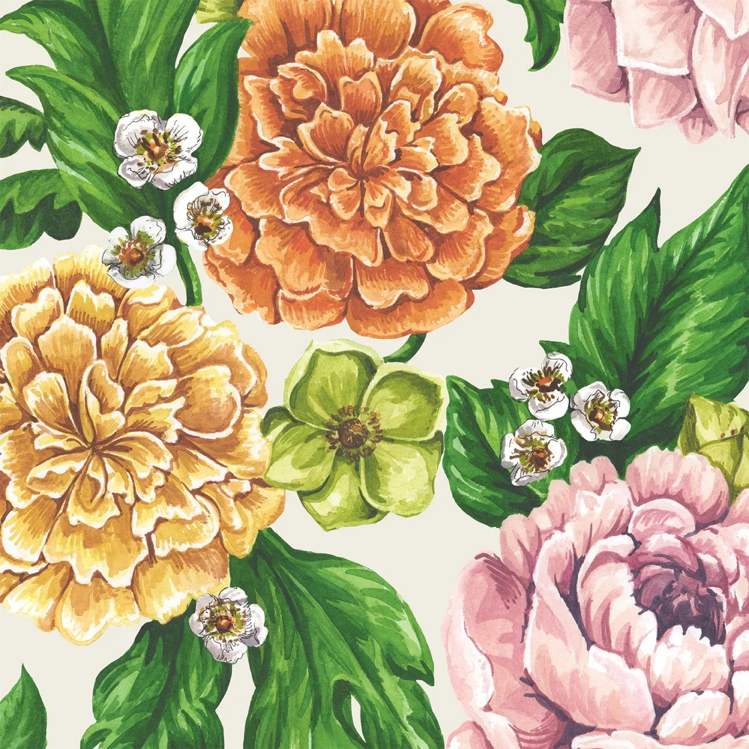 Cocktail Napkins Garden Derby Pack Of 20