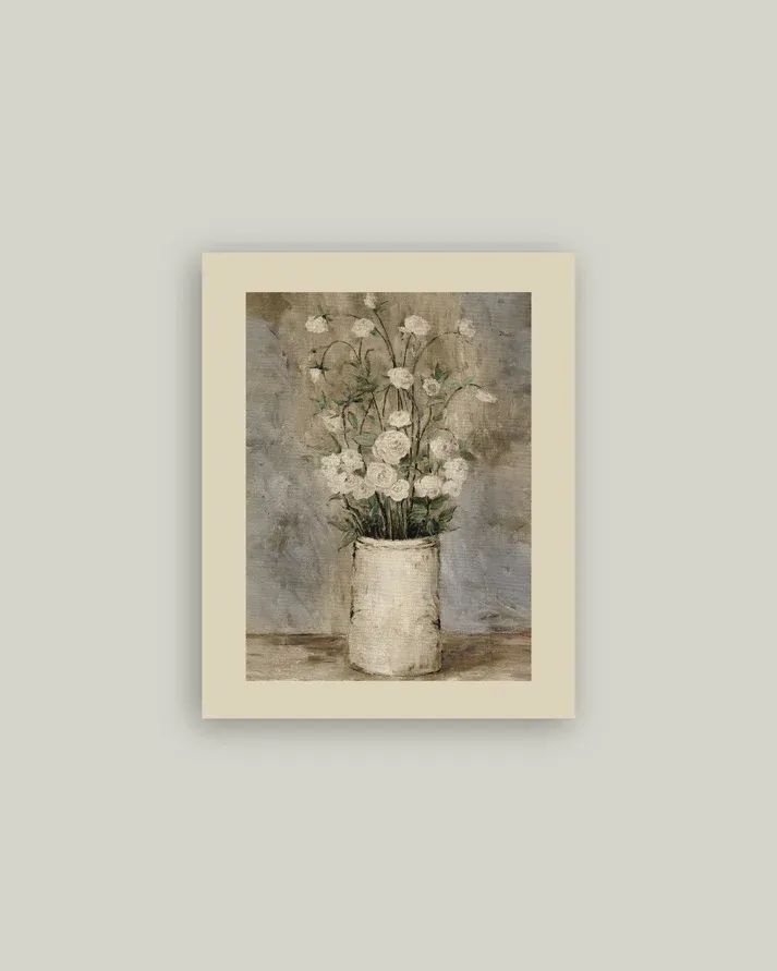 Long Stem Roses On Artist Board 11&quot; x 14&quot;