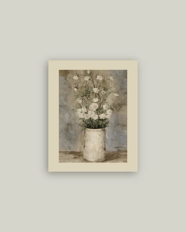 Long Stem Roses On Artist Board 11&quot; x 14&quot;