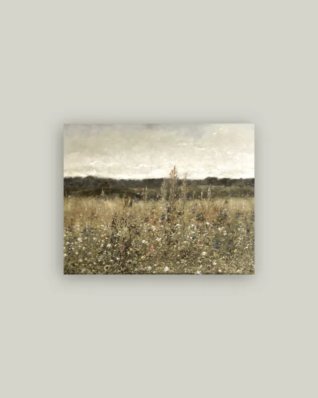 Wildflower Field On Artist Board 11&quot; x 14&quot;
