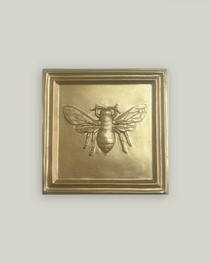 Gold Bee Medallion 6&quot; x 6&quot;