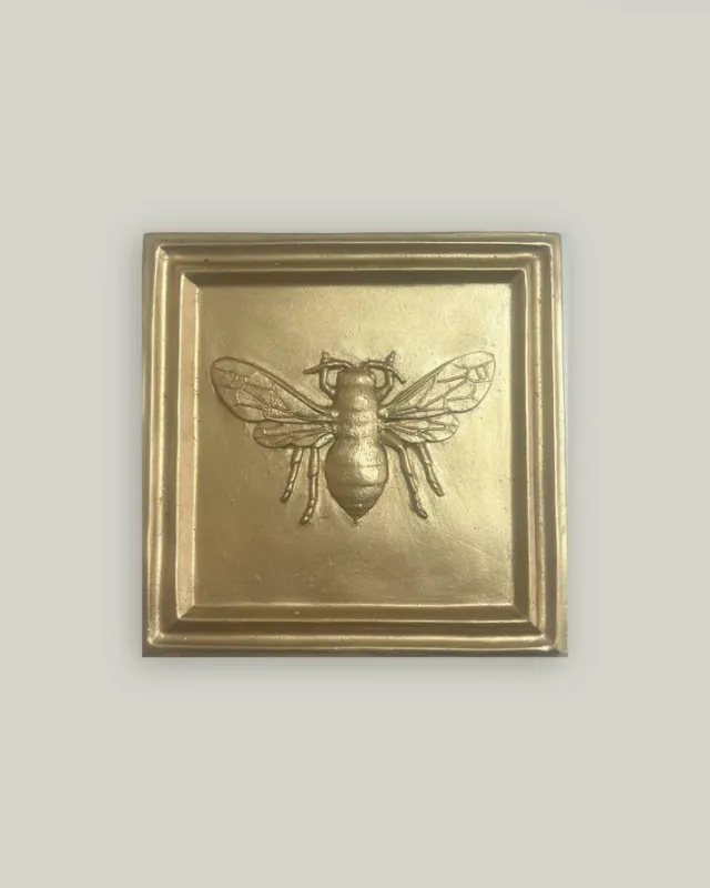 Gold Bee Medallion 6&quot; x 6&quot;
