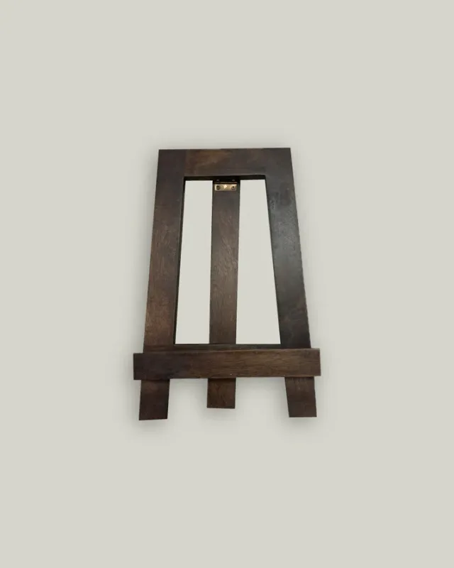 Small Easel In Natural Dark Brown