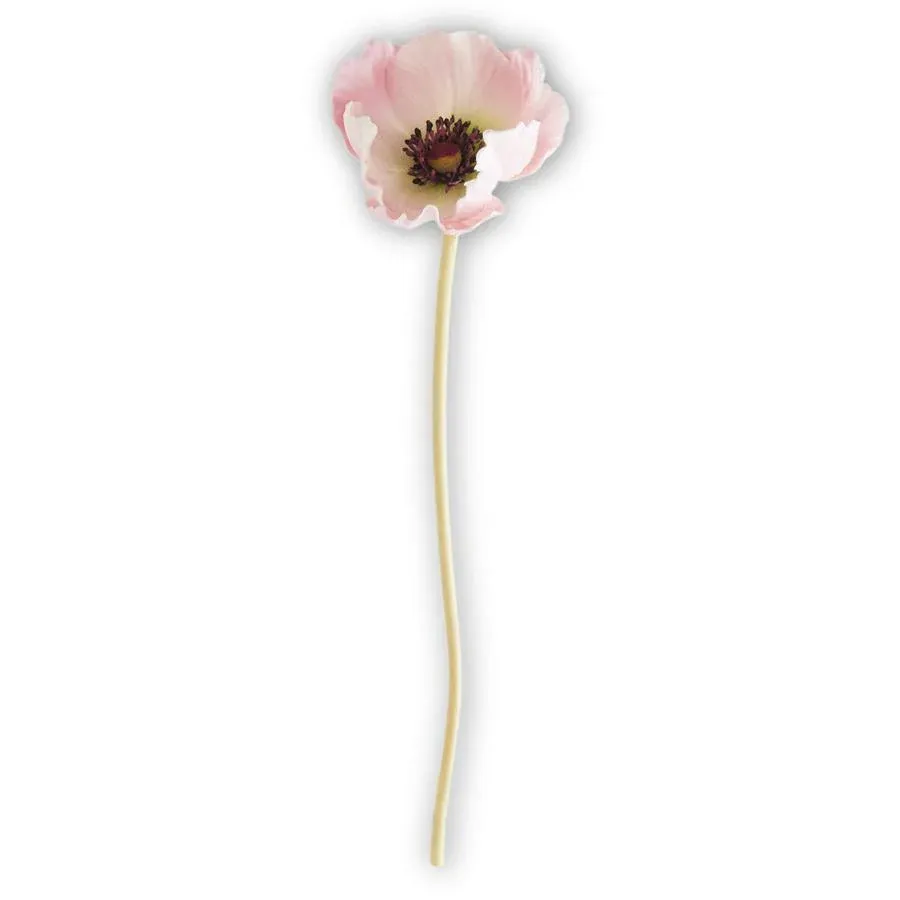 Real Touch Mini Poppy Stem Pink 11&quot;