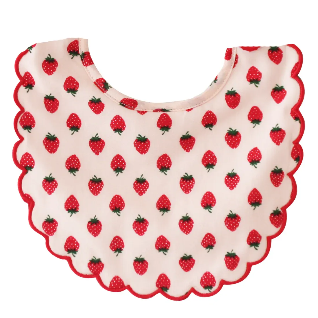 Scallop Bib In Strawberries
