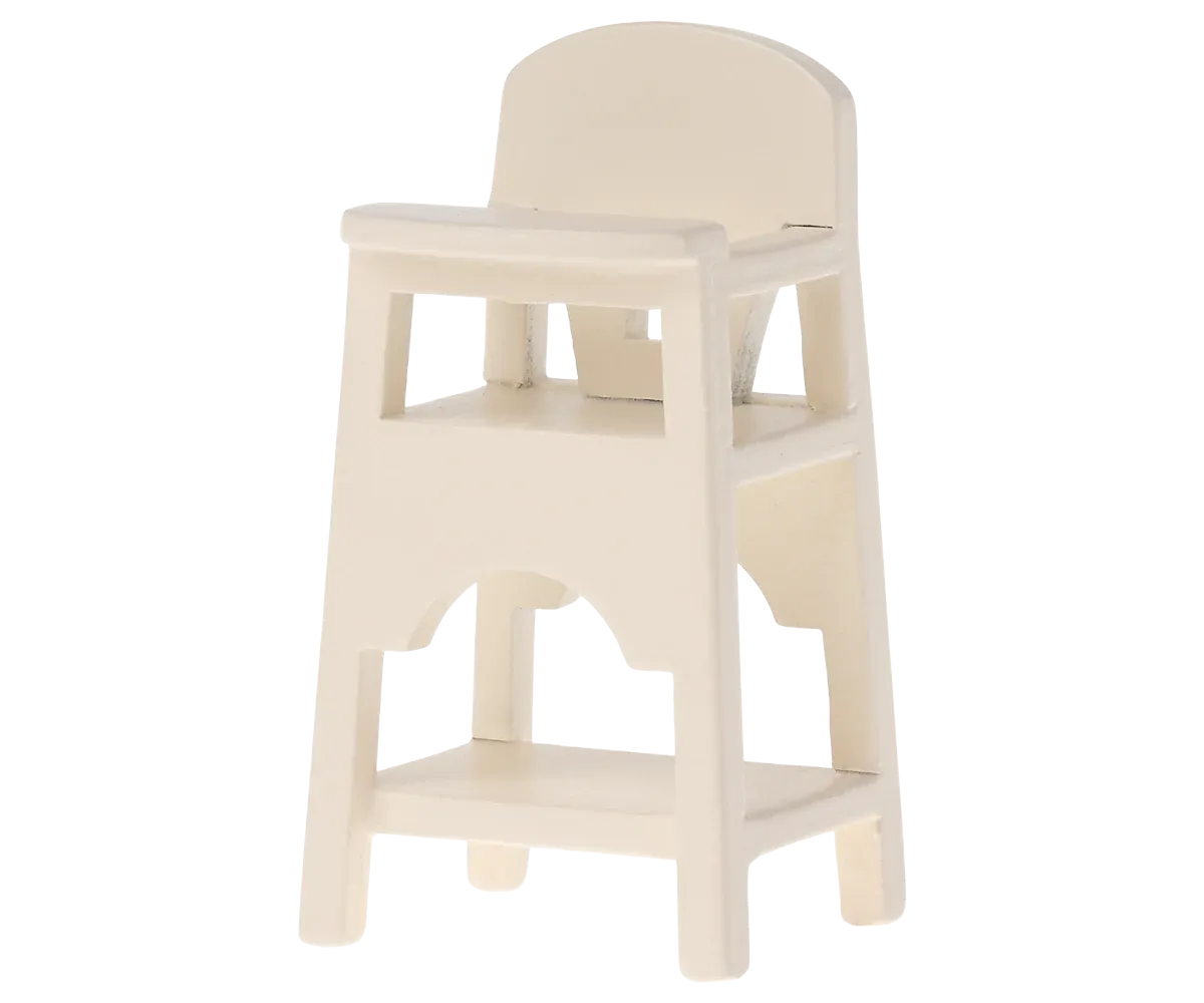 Maileg Mouse High Chair In Off White