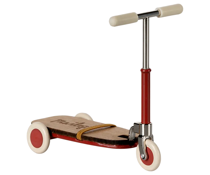 Maileg Mouse Kick Board In Red