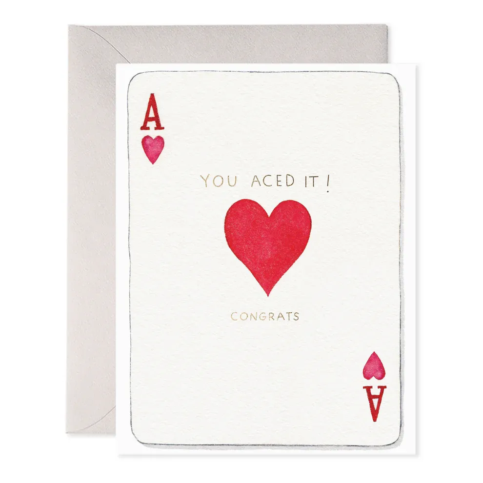 Card Aced It Congratulations