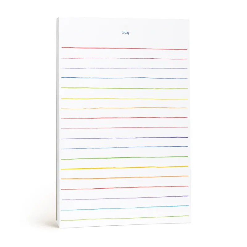 Notepad Multi Stripes Lined To Do 100 Pages