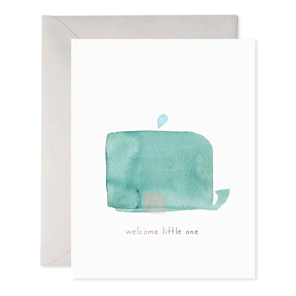 Card Welcome Little One Whale