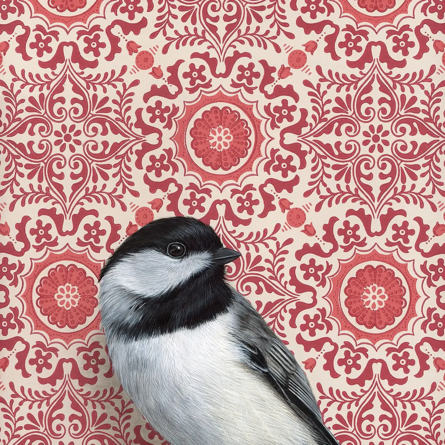 Fine Art Print Chickadee 8.5&quot; x 8.5&quot;