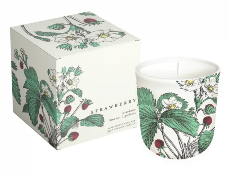 Terrace Strawberry Candle 10oz FINAL SALE