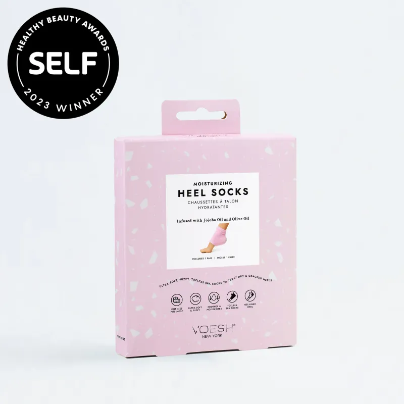 Moisturizing Heel Socks In Pink