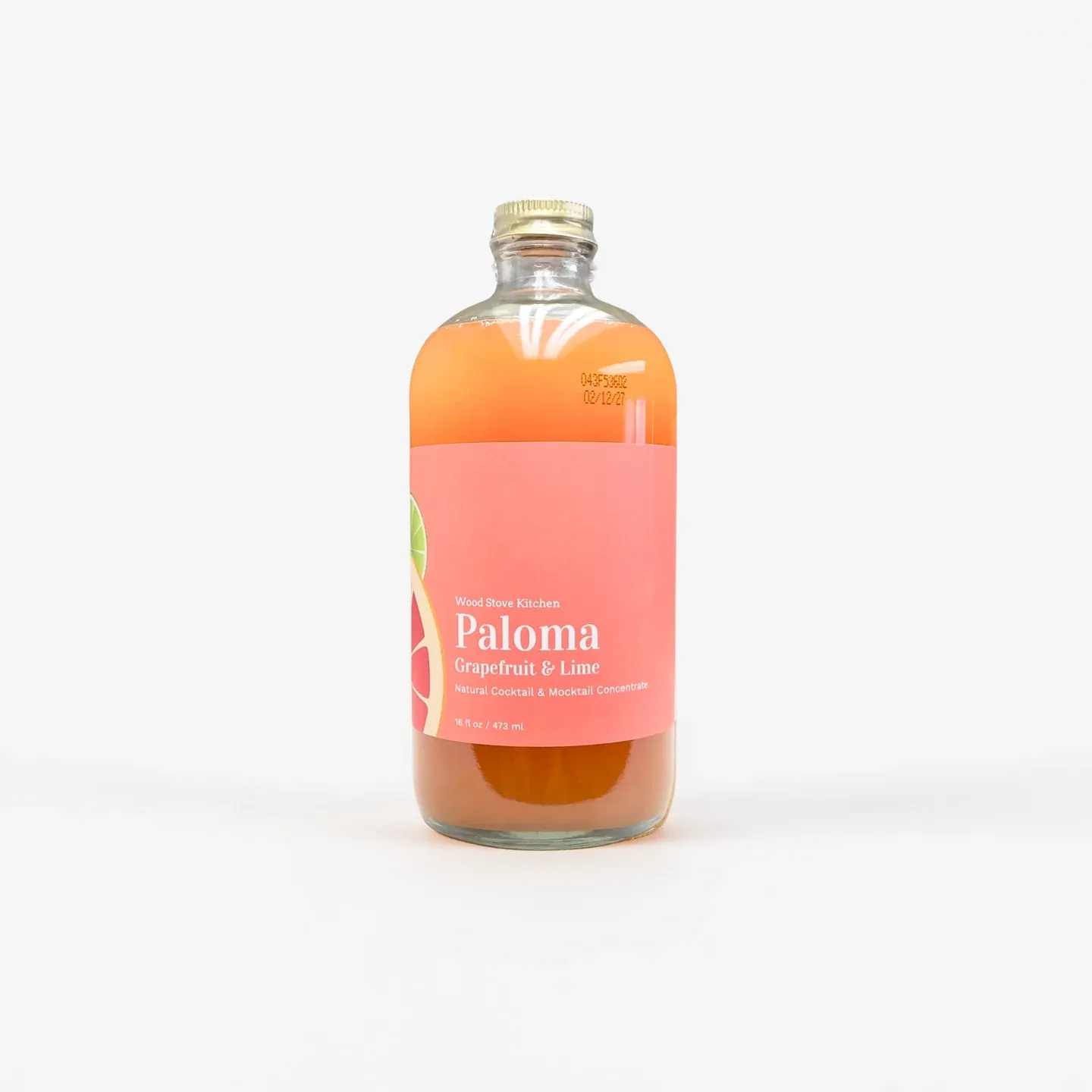 Wood Stove Kitchen Paloma Grapefruit &amp; Lime Natural Cocktail/Mocktail Mixer 16 fl oz